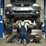 Ranking mechaników w Gdyni – warsztat samochodowy podczas naprawy auta